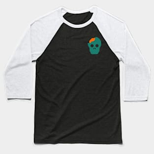 Zombie's Skull Baseball T-Shirt